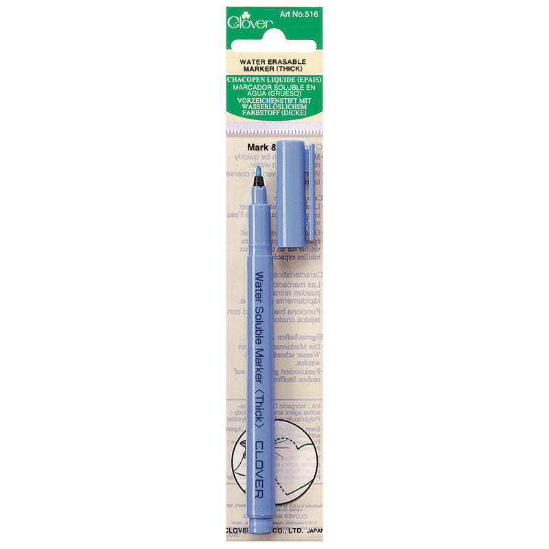 Clover Water Erasable Fabric Marker Thick CL516