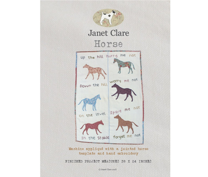 Janet Clare Horse Quilt Pattern JC121
