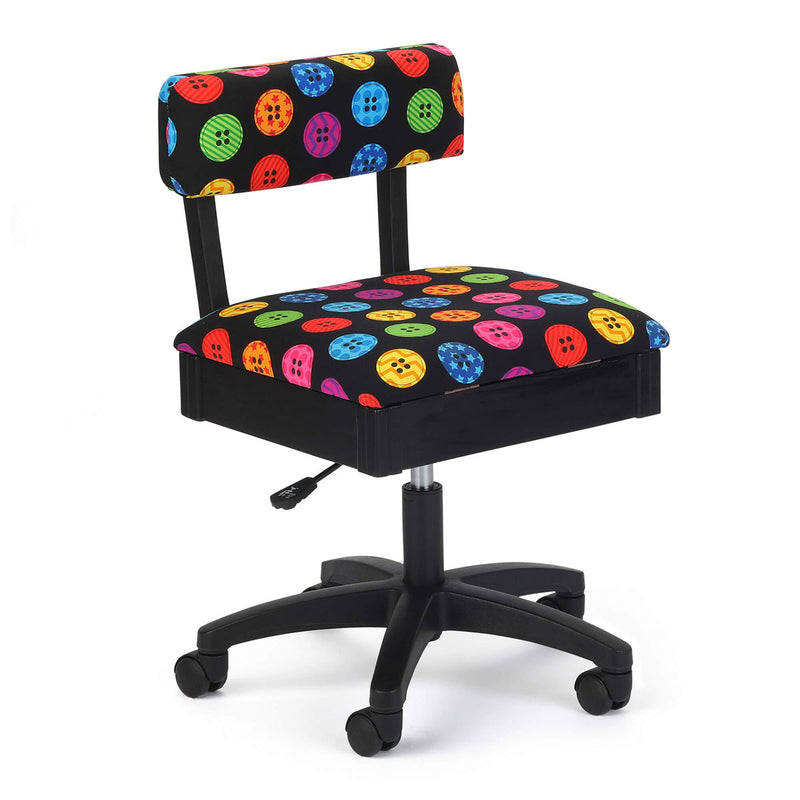 Comfortable Sewing Room Chair. Buttons design