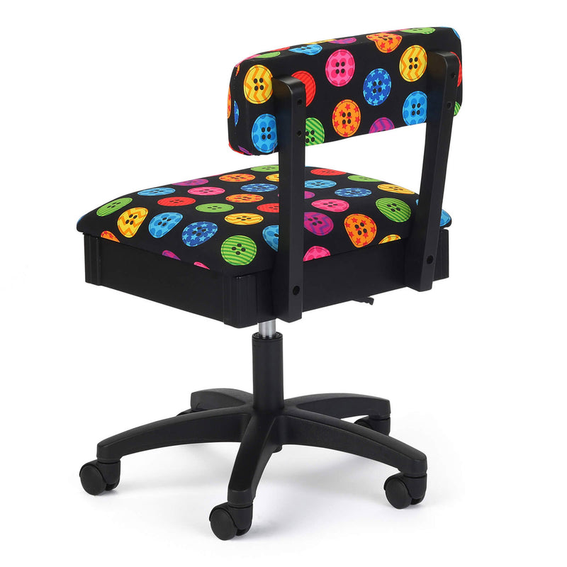 Comfortable Sewing Room Chair. Buttons design