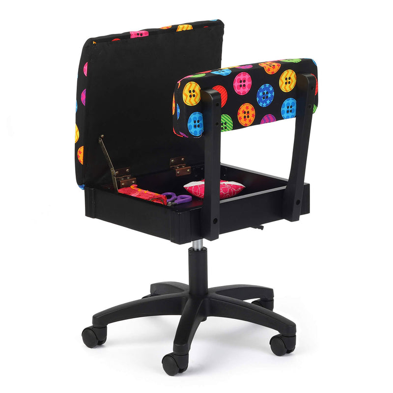 Comfortable Sewing Room Chair. Buttons design