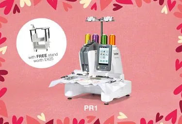 Brother PR1 Embroidery Machine with Free Machine Stand worth £425