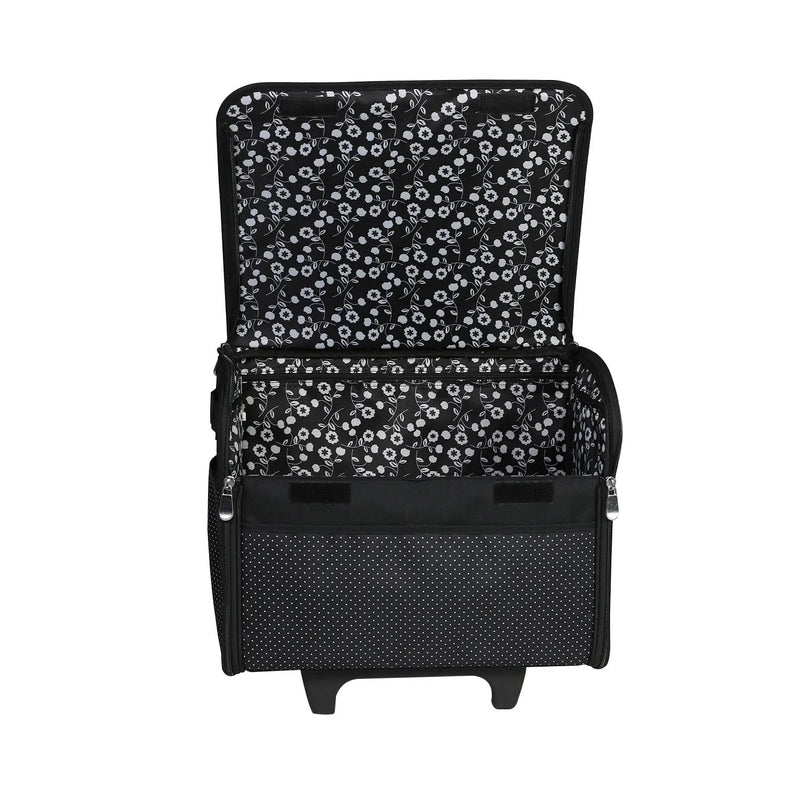 Trolley Bag with Zip Down Front Panel. Wheels and Telescopic Handle