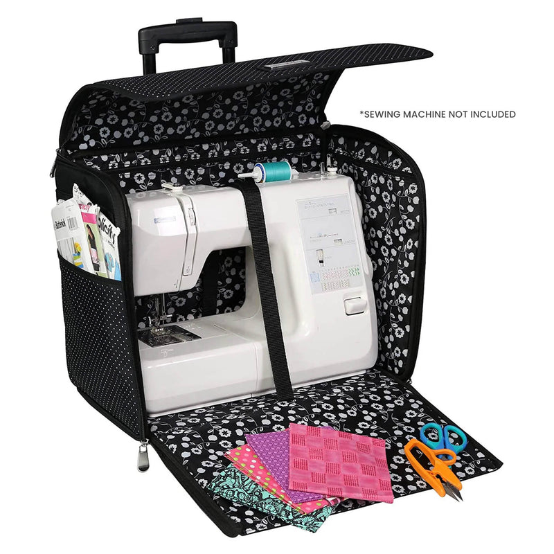 Trolley Bag with Zip Down Front Panel. Wheels and Telescopic Handle