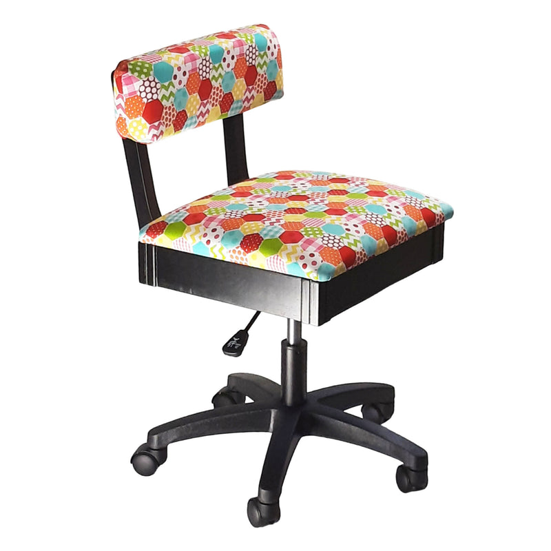 Comfortable Sewing Room Chair. Patchwork design