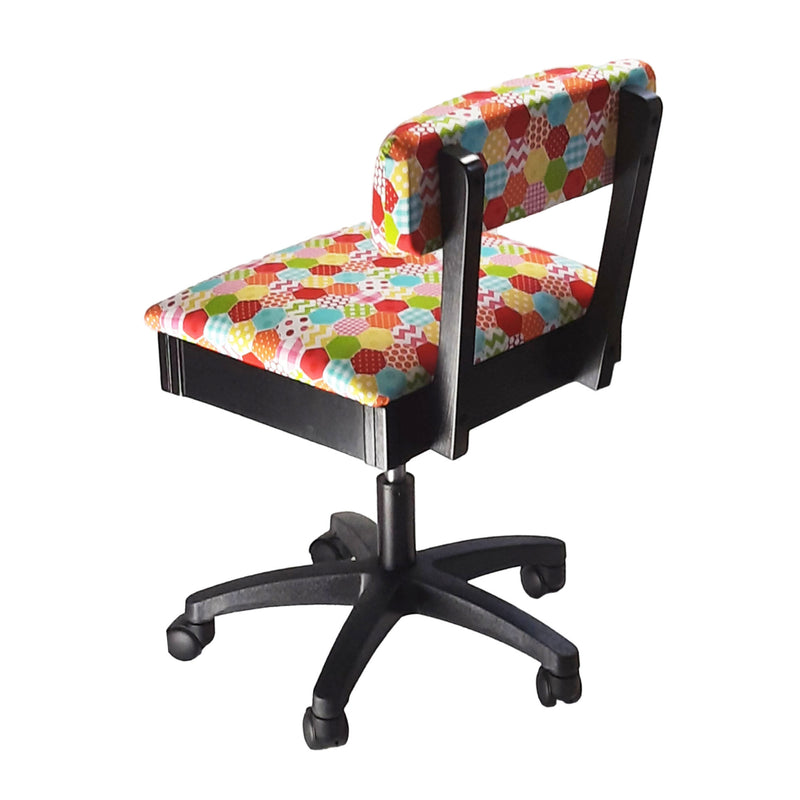 Comfortable Sewing Room Chair. Patchwork design