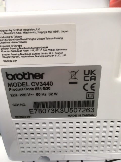 Brother CV3440 Coverstitch Machine Ex demonstration