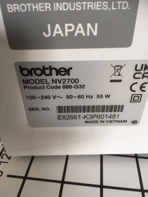 Brother Innov-is 2700 Sewing and Embroidery Machine