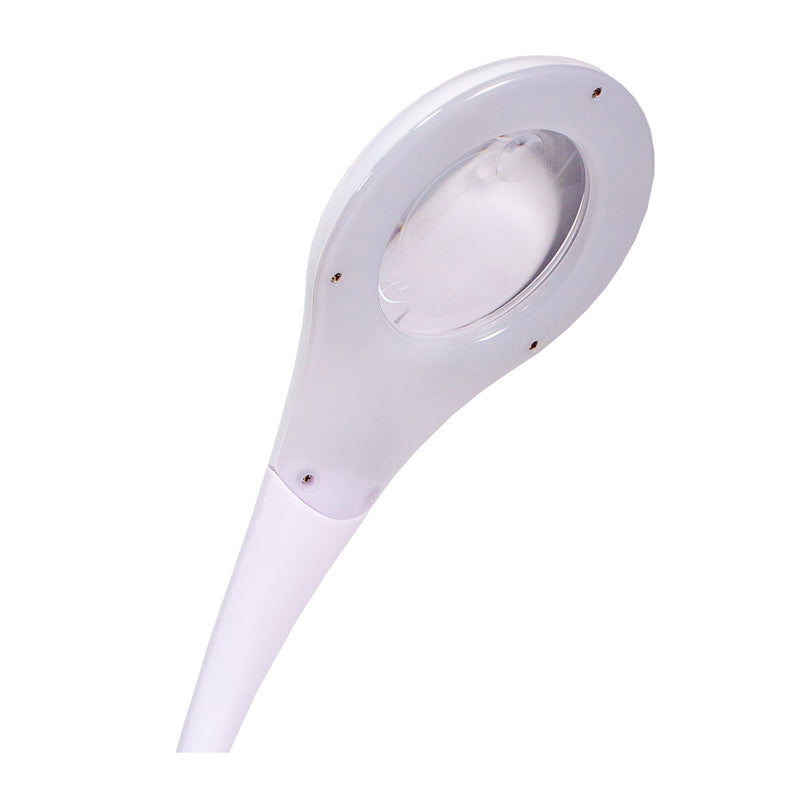 Desk Lamp with Magnifier. Flexible Neck. Dimming LED