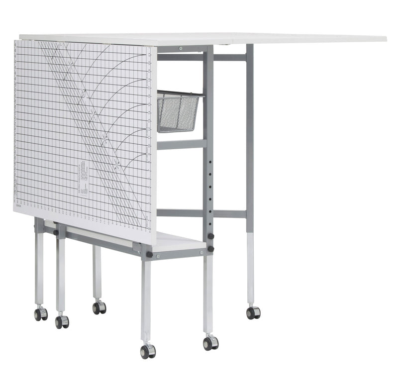 Grid Topped Cutting Table.