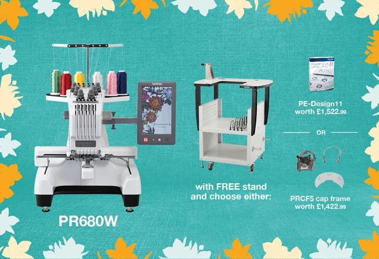 Brother PR680W 6 Needle Embroidery Machine