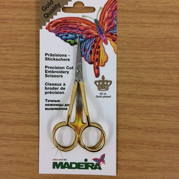 9478 Madeira 3.5" Gold Embroidery Scissors