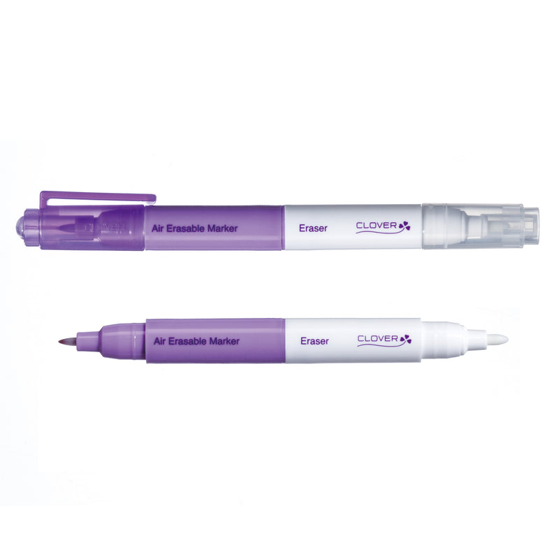 Clover Air Erasable Fabric Marker Purple Fine CL5032