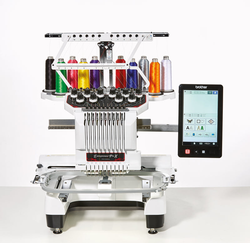 Brother PR1055X 10 needle embroidery machine